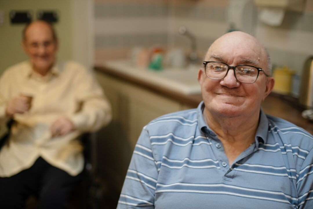 Portrait of a smiling Swiss senior man