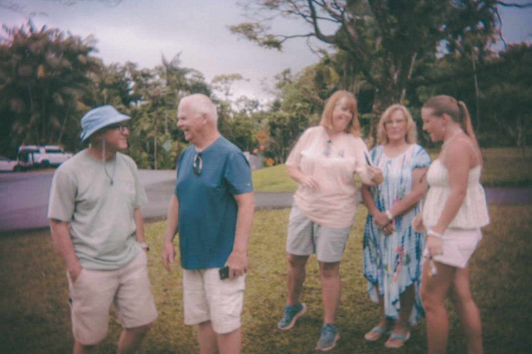 group of seniors chatting